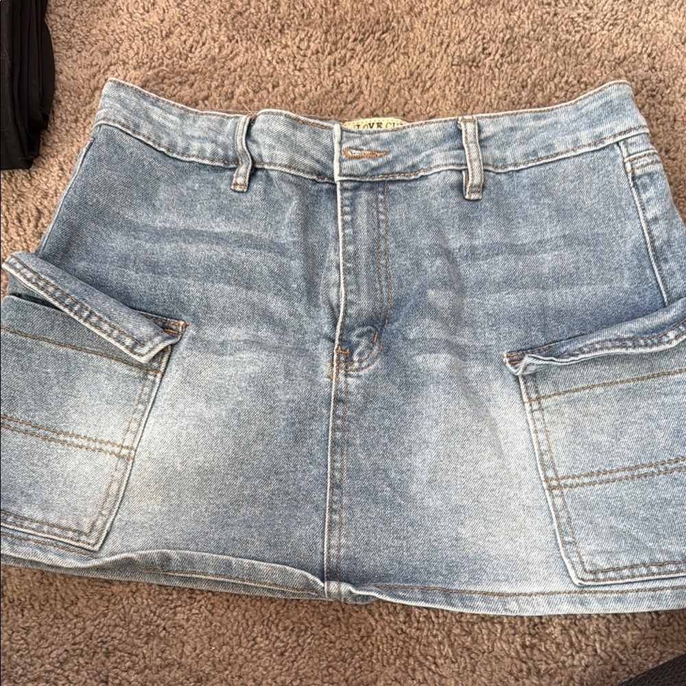 Denim Mini Skirt